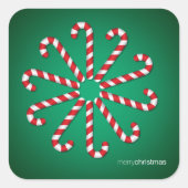 Snoeprietcirkel Vierkante Sticker (Voorkant)