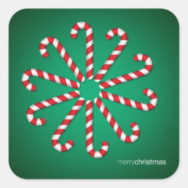 Snoeprietcirkel Vierkante Sticker