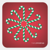 Snoeprietcirkel Vierkante Sticker (Voorkant)