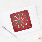 Snoeprietcirkel Vierkante Sticker (Envelop)