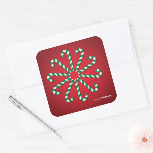 Snoeprietcirkel Vierkante Sticker (Envelop)