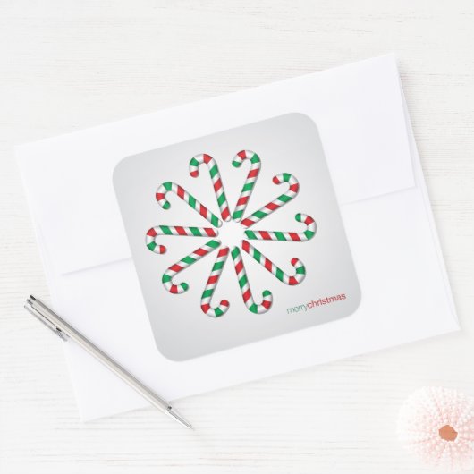 Snoeprietcirkel Vierkante Sticker (Envelop)