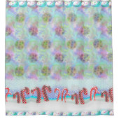 Snoeprietenbos met Magic Cookie Sugar Snowfall Douchegordijn (Voorkant)