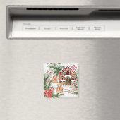 Snoeprietenhuis, tandenbrood, poinsettia magneet (Insitu (Vaatwasser))