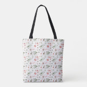Snoeprietenhuis, tandenbrood, poinsettia tote bag (Achterkant)