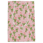 Snoeprietsnoep Xmas Holiday Pink Medium Cadeauzakje (Voorkant)