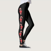 Snoeprietsnoeren op zwart leggings (Rechts)
