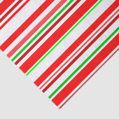 Snoeprietstrips rode groene strepen tissuepapier (Detail)