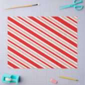 Snoeprietstrips voor snoepgoed in feestrood en wit tissuepapier (Craft)