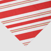 Snoeprietstrips voor snoepgoed in feestrood en wit tissuepapier (Detail)