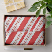 Snoeprietstrips voor snoepgoed in feestrood en wit tissuepapier (Geschenk)