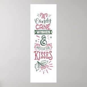 snoeprietsuikerriet wenst mistletoe kisses Poster