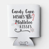 snoeprietwensen en mistletoe kisses blikjeskoeler (Achterkant)