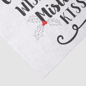 snoeprietwensen en mistletoe kisses tissuepapier (Detail)