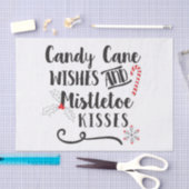 snoeprietwensen en mistletoe kisses tissuepapier (Craft)