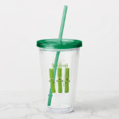 Snoepstokjes trio cartoon groenten acryl drinkbeker (Achterkant)