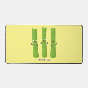 Snoepstokjes trio cartoon groenten bureaumat