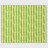 Snoepstokjes trio cartoon groenten cadeaupapier (Vlak)