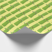 Snoepstokjes trio cartoon groenten cadeaupapier (Hoek)