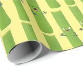 Snoepstokjes trio cartoon groenten cadeaupapier (Rol Hoek)