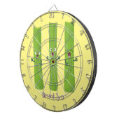 Snoepstokjes trio cartoon groenten dartbord (Voorkant Rechts)