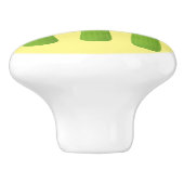 Snoepstokjes trio cartoon groenten keramische knop (Zijkant)