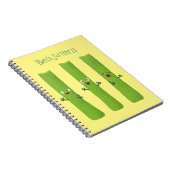 Snoepstokjes trio cartoon groenten notitieboek (Rechterzijde)