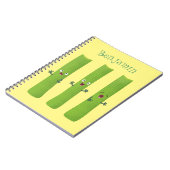 Snoepstokjes trio cartoon groenten notitieboek (Linkerzijde)