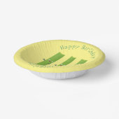 Snoepstokjes trio cartoon groenten papieren kommen (Gebogen)