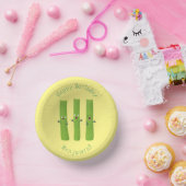 Snoepstokjes trio cartoon groenten papieren kommen (Feest)