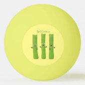 Snoepstokjes trio cartoon groenten pingpongbal (Achterkant)