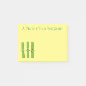 Snoepstokjes trio cartoon groenten post-it® notes (Voorkant)