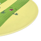 Snoepstokjes trio cartoon groenten snijplank (Hoek)