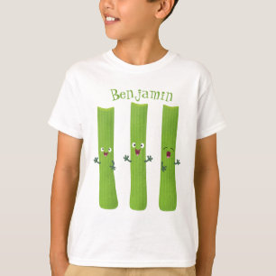 Snoepstokjes trio cartoon groenten t-shirt
