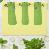 Snoepstokjes trio cartoon groenten theedoek (Gevouwen)