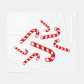 Snoepstokken fleece deken (Voorkant (Horizontaal))