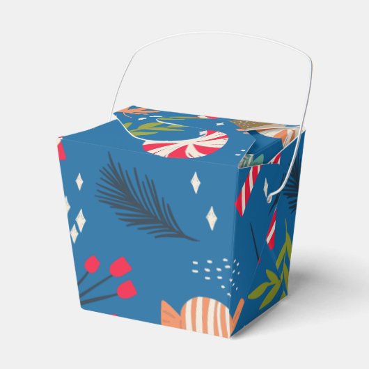 snoepsuikerriet en gevlekt kerstSnoep Bedankdoosjes (Voorkant Zijde)