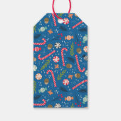 snoepsuikerriet en gevlekt kerstSnoep Cadeaulabel (Voorkant)