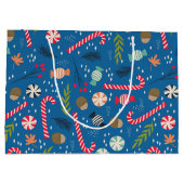 snoepsuikerriet en gevlekt kerstSnoep Groot Cadeauzakje (Achterkant)