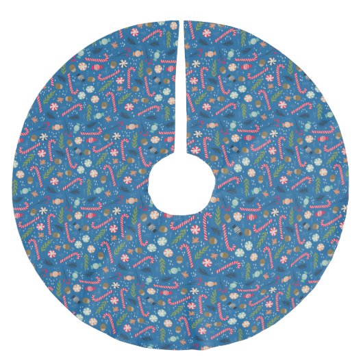 snoepsuikerriet en gevlekt kerstSnoep Kerstboom Rok (Voorkant)