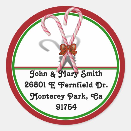 snoepsuikerriet ronde sticker (Voorkant)