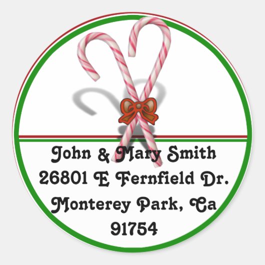 snoepsuikerriet ronde sticker (Voorkant)