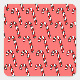 snoepsuikerriet vierkante sticker