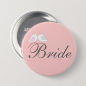 Snoepvogels BRIDE Ronde Button 7,6 Cm (Voorkant /achterkant)