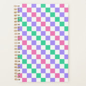 Snoepwinkel diagonaal schaakbordpatroon planner (Voorkant)