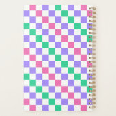 Snoepwinkel diagonaal schaakbordpatroon planner (Achterkant)