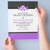 Snoepwinkel Grand Opening Aankondiging Flyers (Hand)