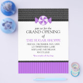 Snoepwinkel Grand Opening Aankondiging Flyers (Enkel)