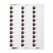 Snoepwinkel Met Frisdrankfontein Etiket (Full Sheet)