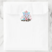 Snoepwinkel Ronde Sticker (Tas)